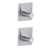 5 Pieces Bathroom Hardware Accessories Set Towel Rack Paper Holder Hook Adhesive Hook Multifunction Bathroom Set Silver - Extra Image