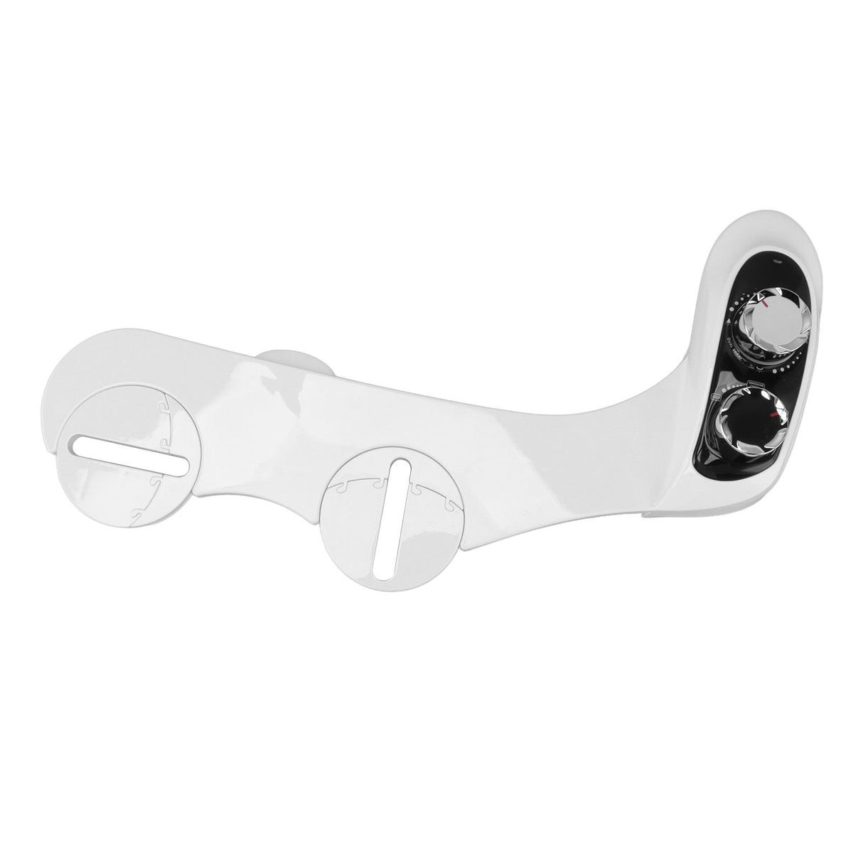 Dual Nozzle Hot Cold Bidet ABS Toilet Bidet Attachment with Temperature Digital Display for Bathroom