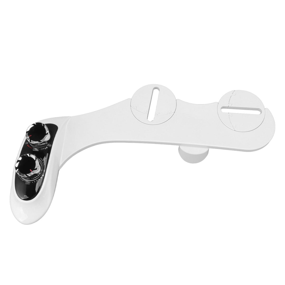 Dual Nozzle Hot Cold Bidet ABS Toilet Bidet Attachment with Temperature Digital Display for Bathroom