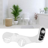 Dual Nozzle Hot Cold Bidet ABS Toilet Bidet Attachment with Temperature Digital Display for Bathroom