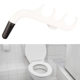 Ultra Slim Bidet Toilet Attachment 7/8 Copper Tee Non Electric Dual Nozzle Water Spray Bidet for Sanitary and Feminine Wash - Extra Image