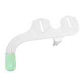 Ultra Slim Bidet Attachment Easy Installation Ass Washer With 7/8 Copper Tee For Toilet - Top-Down View