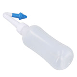 Nose Wash Cleaner 300ml Nasal Nose Wash Bottle for Household Adults Children Cleaning Blue Nose with One Hole - Side View