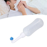 Nose Wash Cleaner 300ml Nasal Nose Wash Bottle for Household Adults Children Cleaning Blue Nose with One Hole