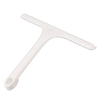 Glass Wiper with Non Slip Handle Silicone Window Cleaner Squeegee for Bathroom Windows Kitchen Mirror White
