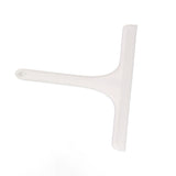 Glass Wiper with Non Slip Handle Silicone Window Cleaner Squeegee for Bathroom Windows Kitchen Mirror White