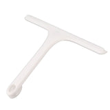 Glass Wiper with Non Slip Handle Silicone Window Cleaner Squeegee for Bathroom Windows Kitchen Mirror White - Top-Down View