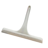 Glass Wiper with Non Slip Handle Silicone Window Cleaner Squeegee for Bathroom Windows Kitchen Mirror White