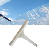 Glass Wiper with Non Slip Handle Silicone Window Cleaner Squeegee for Bathroom Windows Kitchen Mirror White