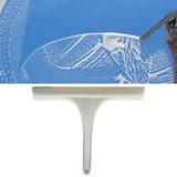 Glass Wiper with Non Slip Handle Silicone Window Cleaner Squeegee for Bathroom Windows Kitchen Mirror White - Extra Image