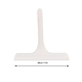 Glass Wiper with Non Slip Handle Silicone Window Cleaner Squeegee for Bathroom Windows Kitchen Mirror White - Extra Image
