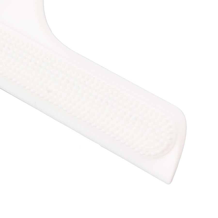 Glass Wiper with Non Slip Handle Silicone Window Cleaner Squeegee for Bathroom Windows Kitchen Mirror White