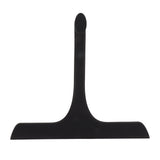 Glass Wiper with Non Slip Handle Silicone Window Cleaner Squeegee for Bathroom Windows Kitchen Mirror Black