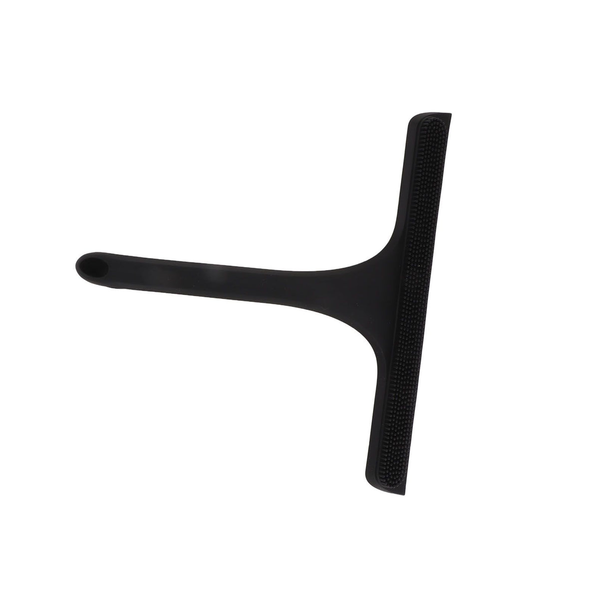 Glass Wiper with Non Slip Handle Silicone Window Cleaner Squeegee for Bathroom Windows Kitchen Mirror Black
