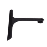 Glass Wiper with Non Slip Handle Silicone Window Cleaner Squeegee for Bathroom Windows Kitchen Mirror Black - Close-Up Angle