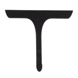 Glass Wiper with Non Slip Handle Silicone Window Cleaner Squeegee for Bathroom Windows Kitchen Mirror Black - Low Angle