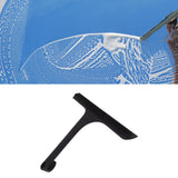Glass Wiper with Non Slip Handle Silicone Window Cleaner Squeegee for Bathroom Windows Kitchen Mirror Black