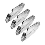 4 Pcs Corner Shower Shelf Stainless Steel Strong Load Bearing Space Saving Wall Mounted Bathroom Rack