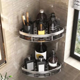 4 Pcs Corner Shower Shelf Stainless Steel Strong Load Bearing Space Saving Wall Mounted Bathroom Rack