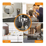 4 Pcs Corner Shower Shelf Stainless Steel Strong Load Bearing Space Saving Wall Mounted Bathroom Rack