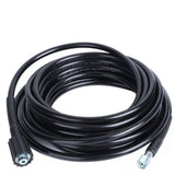 High Pressure Water Hose Rubber Flexible Explosion Proof Washer Pipe for Home Garden 10m - Rear View