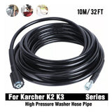 High Pressure Water Hose Rubber Flexible Explosion Proof Washer Pipe for Home Garden 10m