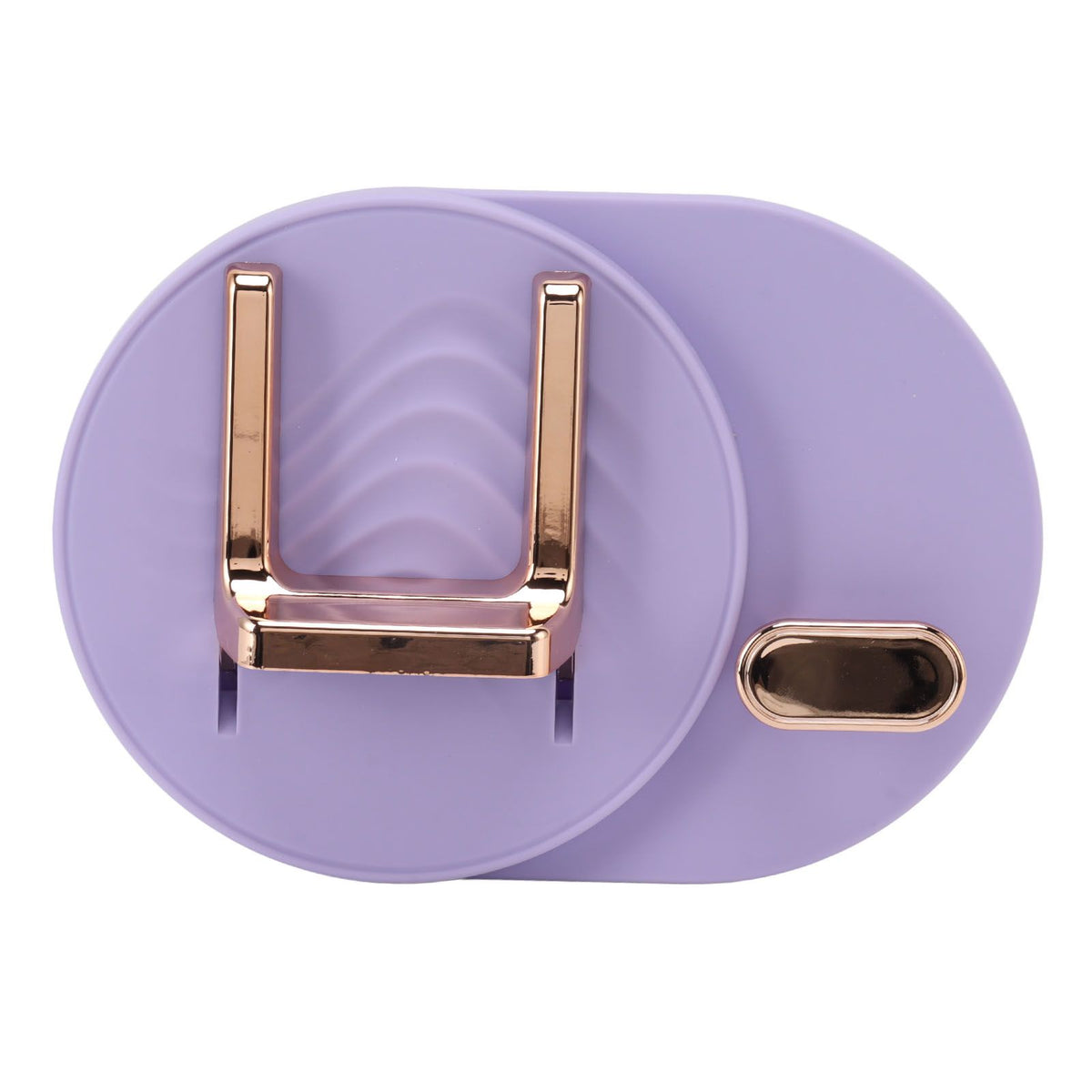 Hair Dryer Shelf Wall Mounted Space Saving Punching Free Cable Storage Blow Dryer Holder for Bathroom Purple