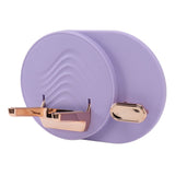 Hair Dryer Shelf Wall Mounted Space Saving Punching Free Cable Storage Blow Dryer Holder for Bathroom Purple