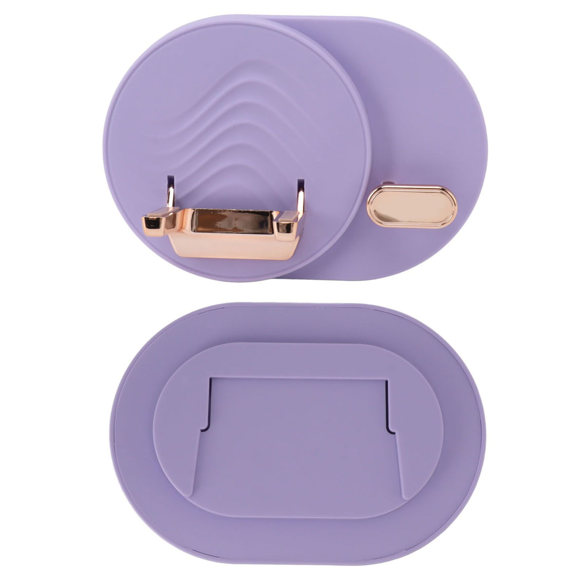 Hair Dryer Shelf Wall Mounted Space Saving Punching Free Cable Storage Blow Dryer Holder for Bathroom Purple