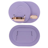 Hair Dryer Shelf Wall Mounted Space Saving Punching Free Cable Storage Blow Dryer Holder for Bathroom Purple