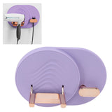 Hair Dryer Shelf Wall Mounted Space Saving Punching Free Cable Storage Blow Dryer Holder for Bathroom Purple - Extra Image