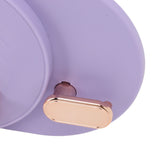 Hair Dryer Shelf Wall Mounted Space Saving Punching Free Cable Storage Blow Dryer Holder for Bathroom Purple - Extra Image