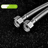 Black Bathroom Faucet Stainless Steel Modern Waterfall Sink Faucet For Home Hotel 2 Hoses - Low Angle
