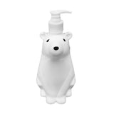 Soap Dispenser Bottle Cute Bear Shape Large Capacity Pump Dispenser Bottle for Bathroom Kitchen S (8.5x19cm/3.3x7.5in) (300ML)
