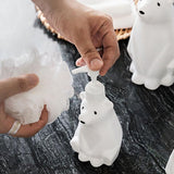 Soap Dispenser Bottle Cute Bear Shape Large Capacity Pump Dispenser Bottle for Bathroom Kitchen S (8.5x19cm/3.3x7.5in) (300ML)