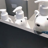 Soap Dispenser Bottle Cute Bear Shape Large Capacity Pump Dispenser Bottle for Bathroom Kitchen S (8.5x19cm/3.3x7.5in) (300ML) - Extra Image