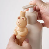 Travel Bottles Kit Cute Bear Look Delicate Easy Press Empty Spray Bottle with Waterproof Storage Bag for Business Trips 2 Press Bottle 1 Spray Bottle Free Size