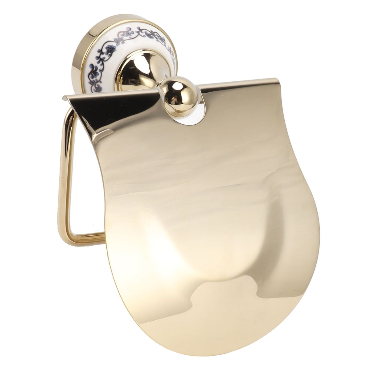 Toilet Paper Holder Gold Vintage Exquisite Stainless Steel Tissue Roll Hanger for Bathroom Kitchen