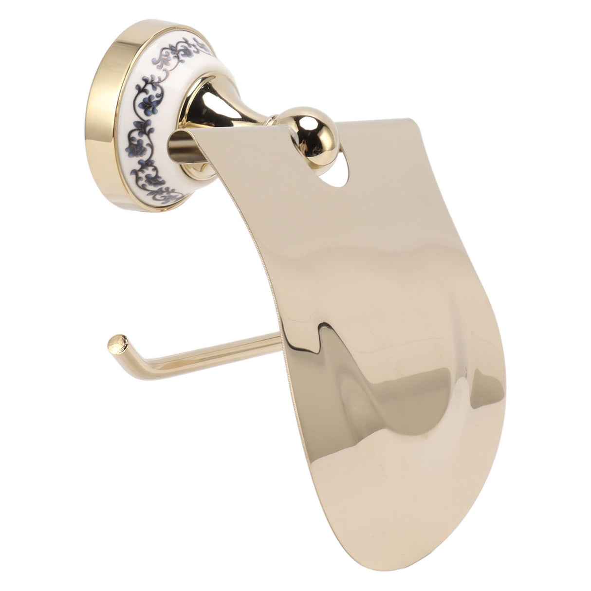 Toilet Paper Holder Gold Vintage Exquisite Stainless Steel Tissue Roll Hanger for Bathroom Kitchen