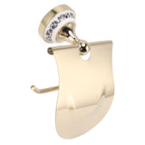 Toilet Paper Holder Gold Vintage Exquisite Stainless Steel Tissue Roll Hanger for Bathroom Kitchen