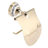 Toilet Paper Holder Gold Vintage Exquisite Stainless Steel Tissue Roll Hanger for Bathroom Kitchen - Close-Up Angle