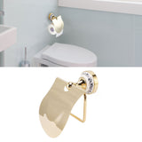 Toilet Paper Holder Gold Vintage Exquisite Stainless Steel Tissue Roll Hanger for Bathroom Kitchen