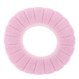 Toilet Seating Cover Warm Soft Comfortable Washable Reusable Non Slip Toilet Seating Pad Replacement Pink