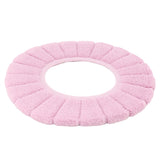 Toilet Seating Cover Warm Soft Comfortable Washable Reusable Non Slip Toilet Seating Pad Replacement Pink
