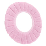 Toilet Seating Cover Warm Soft Comfortable Washable Reusable Non Slip Toilet Seating Pad Replacement Pink