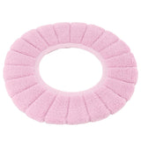 Toilet Seating Cover Warm Soft Comfortable Washable Reusable Non Slip Toilet Seating Pad Replacement Pink