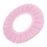 Toilet Seating Cover Warm Soft Comfortable Washable Reusable Non Slip Toilet Seating Pad Replacement Pink