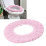 Toilet Seating Cover Warm Soft Comfortable Washable Reusable Non Slip Toilet Seating Pad Replacement Pink