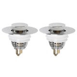 2Pcs Bathroom Sink Stopper Basin Pop Up Sink Drain Strainer Plug for Washbasin Bathroom