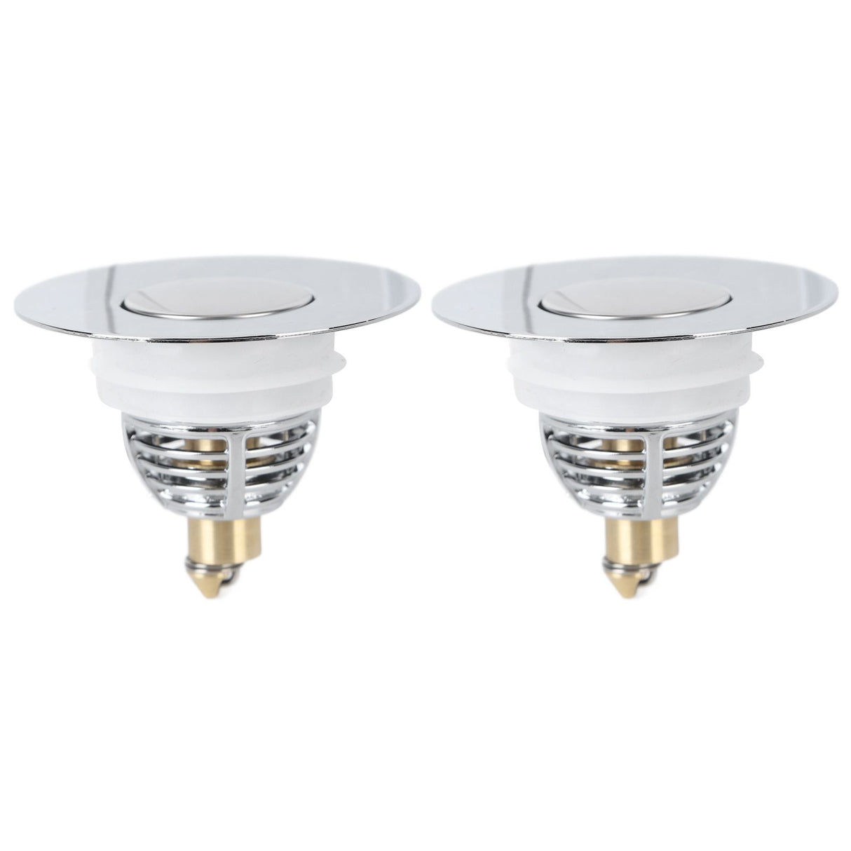 2Pcs Bathroom Sink Stopper Basin Pop Up Sink Drain Strainer Plug for Washbasin Bathroom